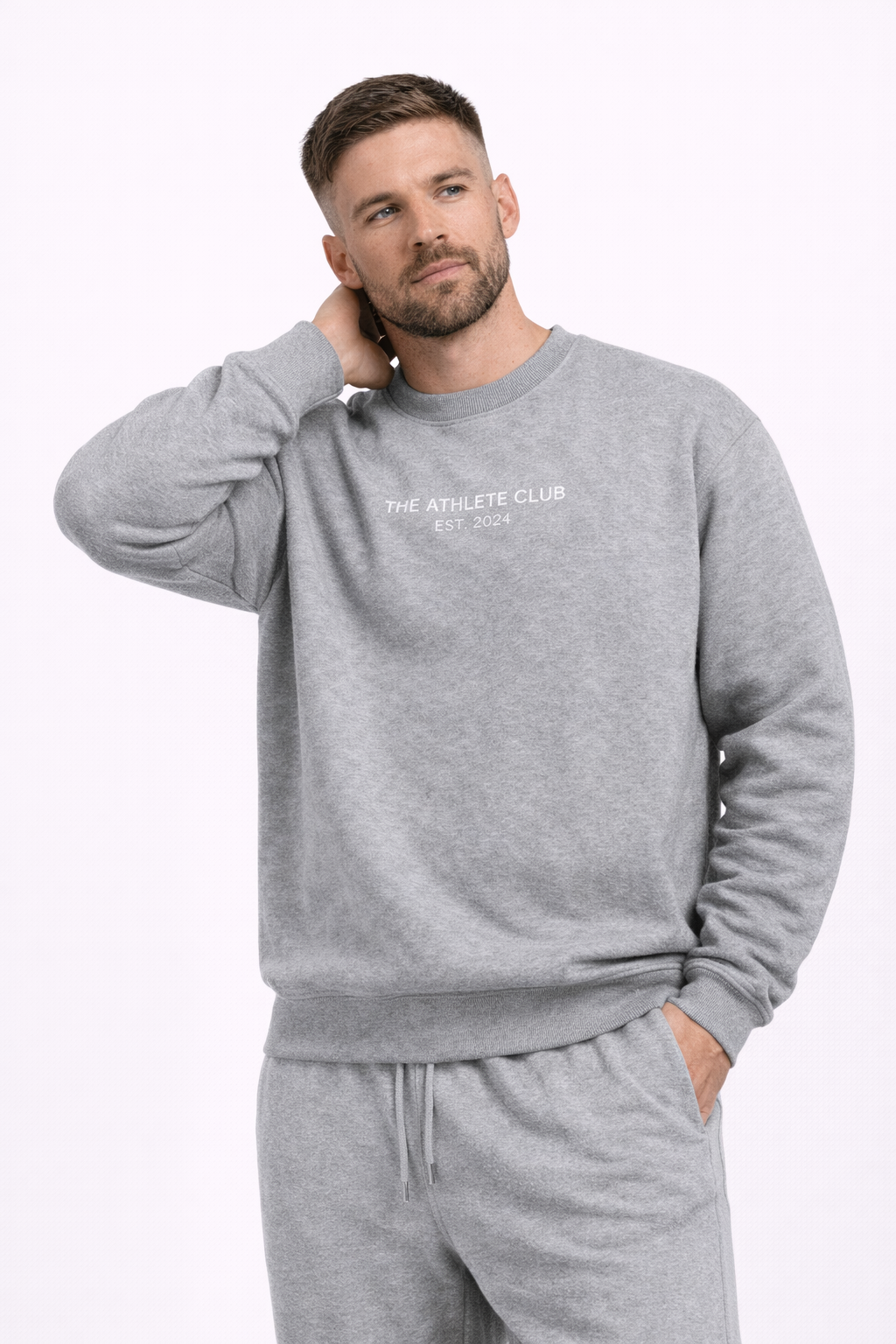 Club Essential Sweatshirt - Grey/White