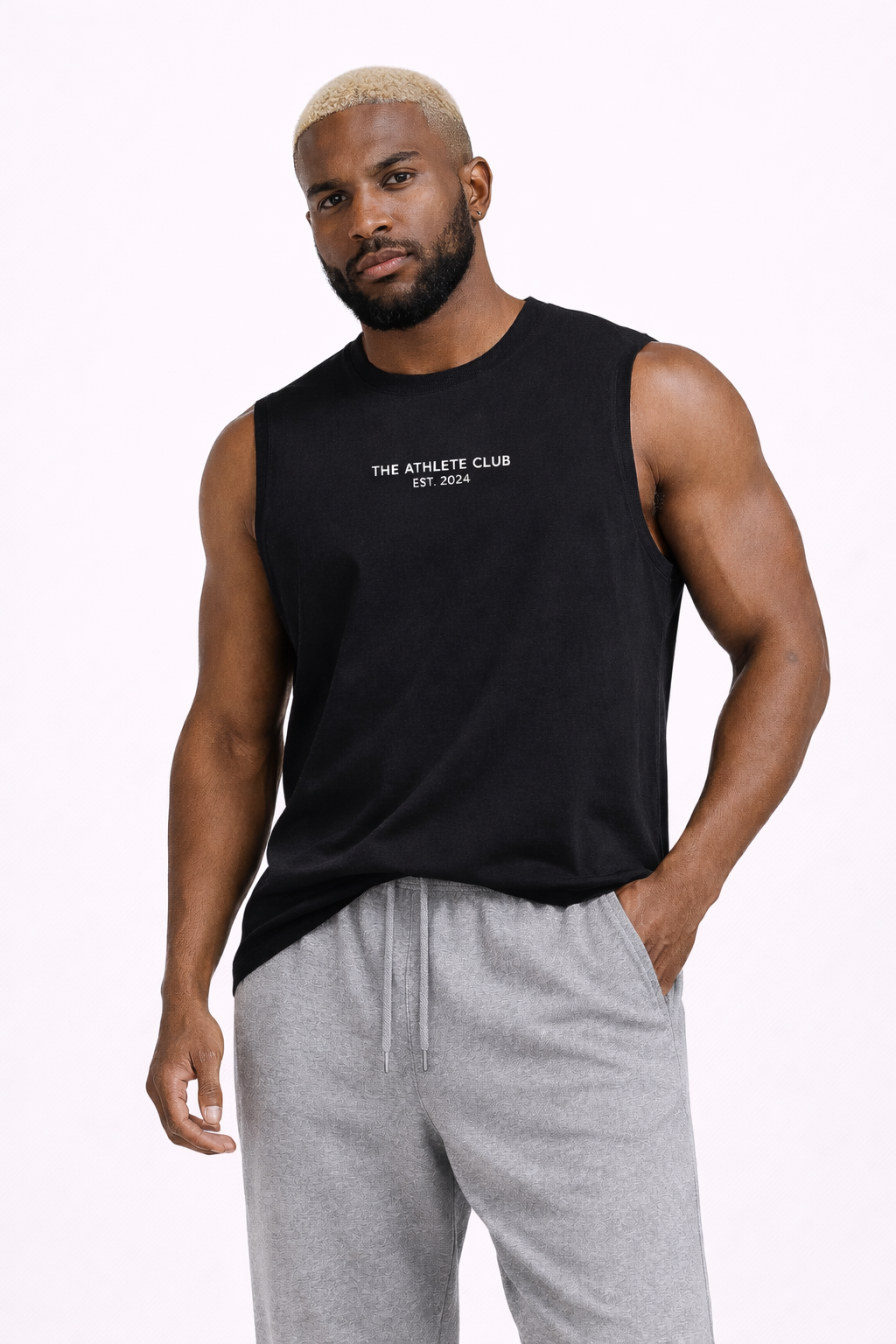 Club Essential Tanktop - Black/White