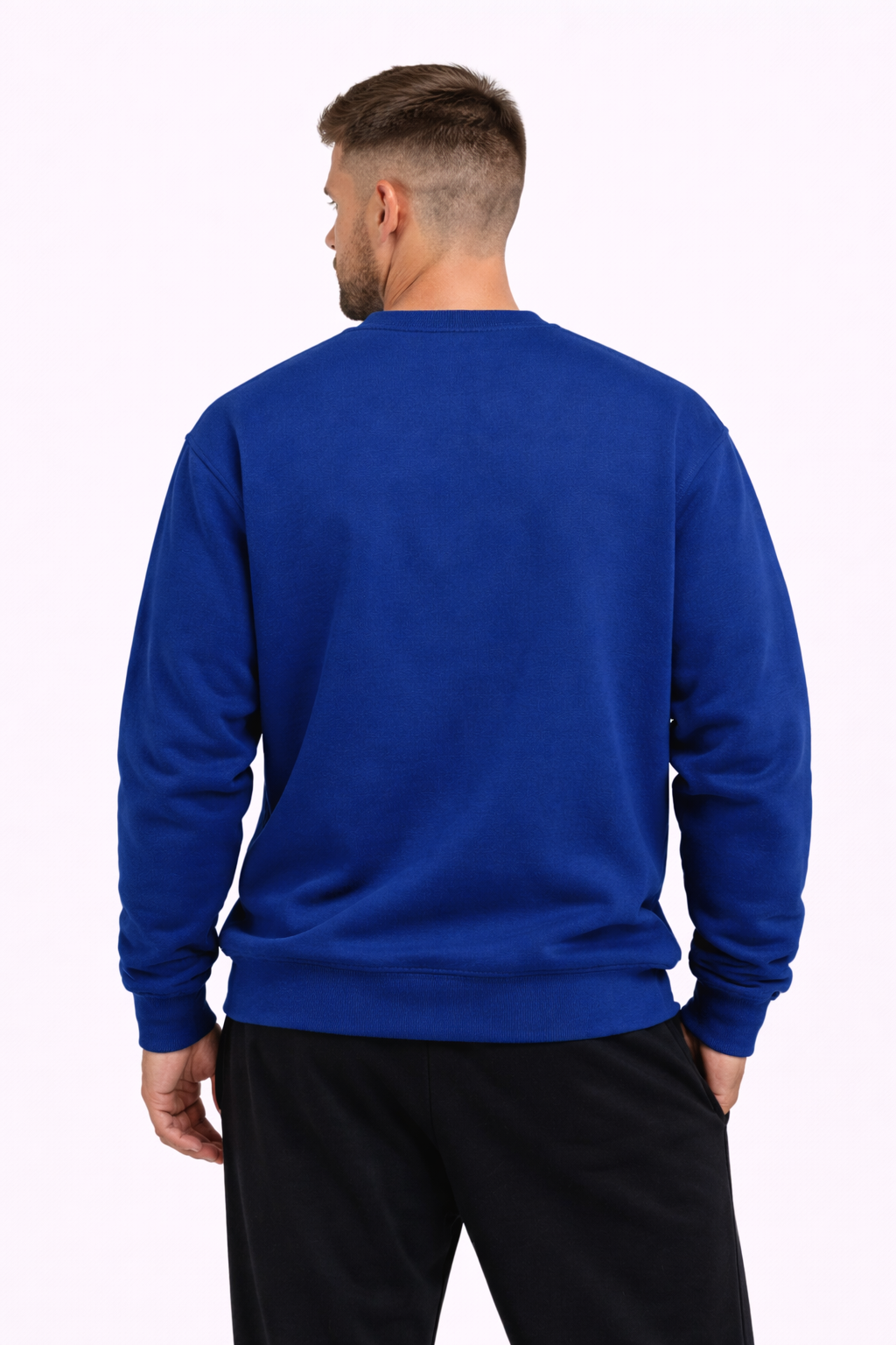 Club Essential Sweatshirt - Deep Blue/White