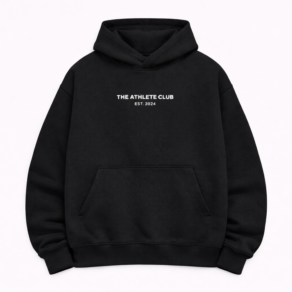 Club Essential Hoodie - Black/White