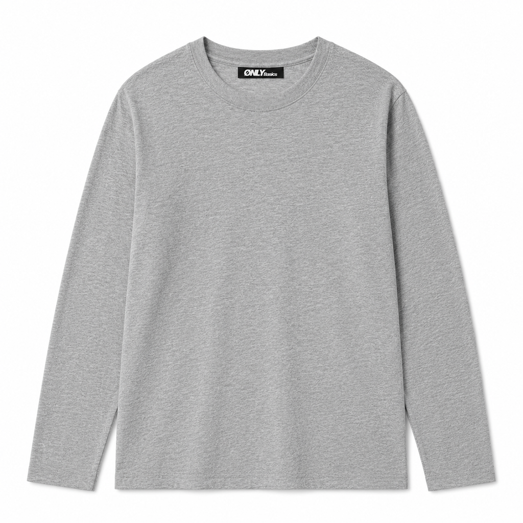 ØNLY Basics Longsleeve Tee - Grey