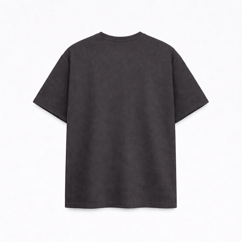 Club Essential Box Tee - Charcoal/White
