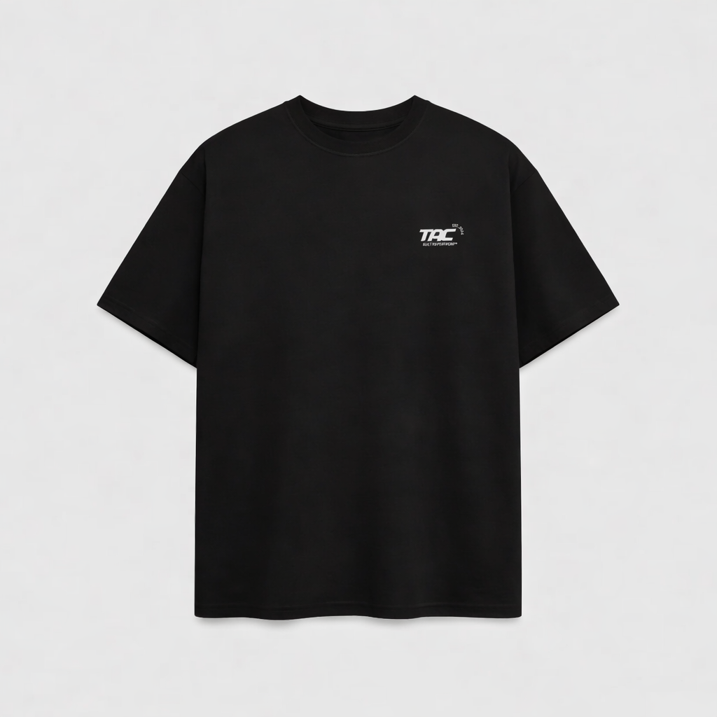 Club Angel Box Tee - Black/White
