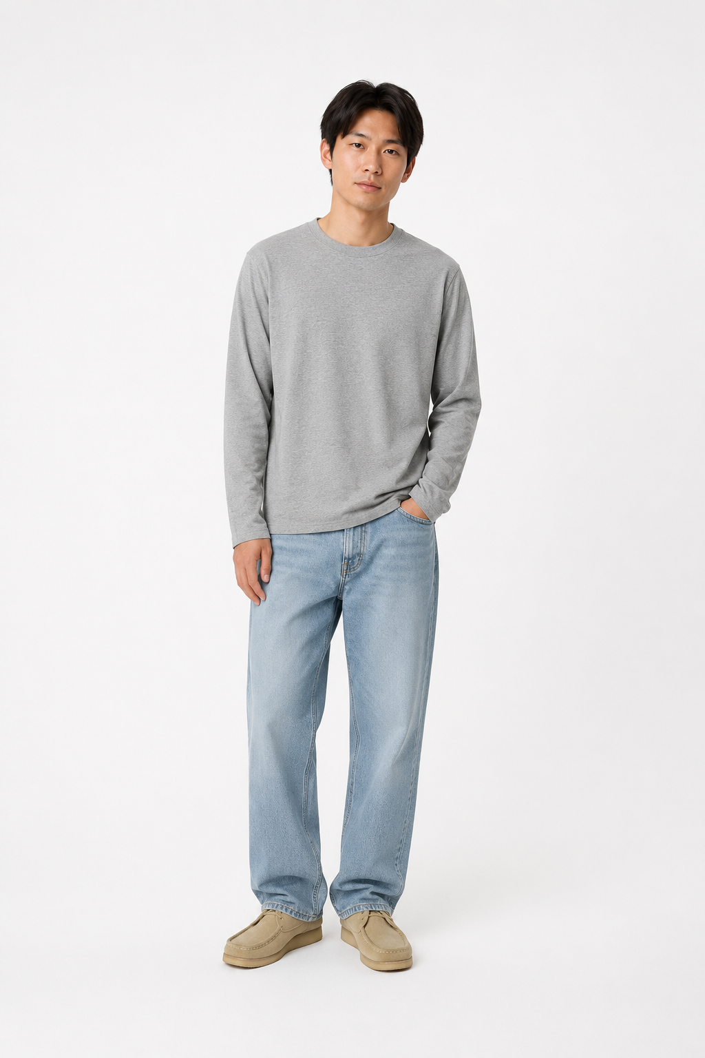 ØNLY Basics Longsleeve Tee - Grey
