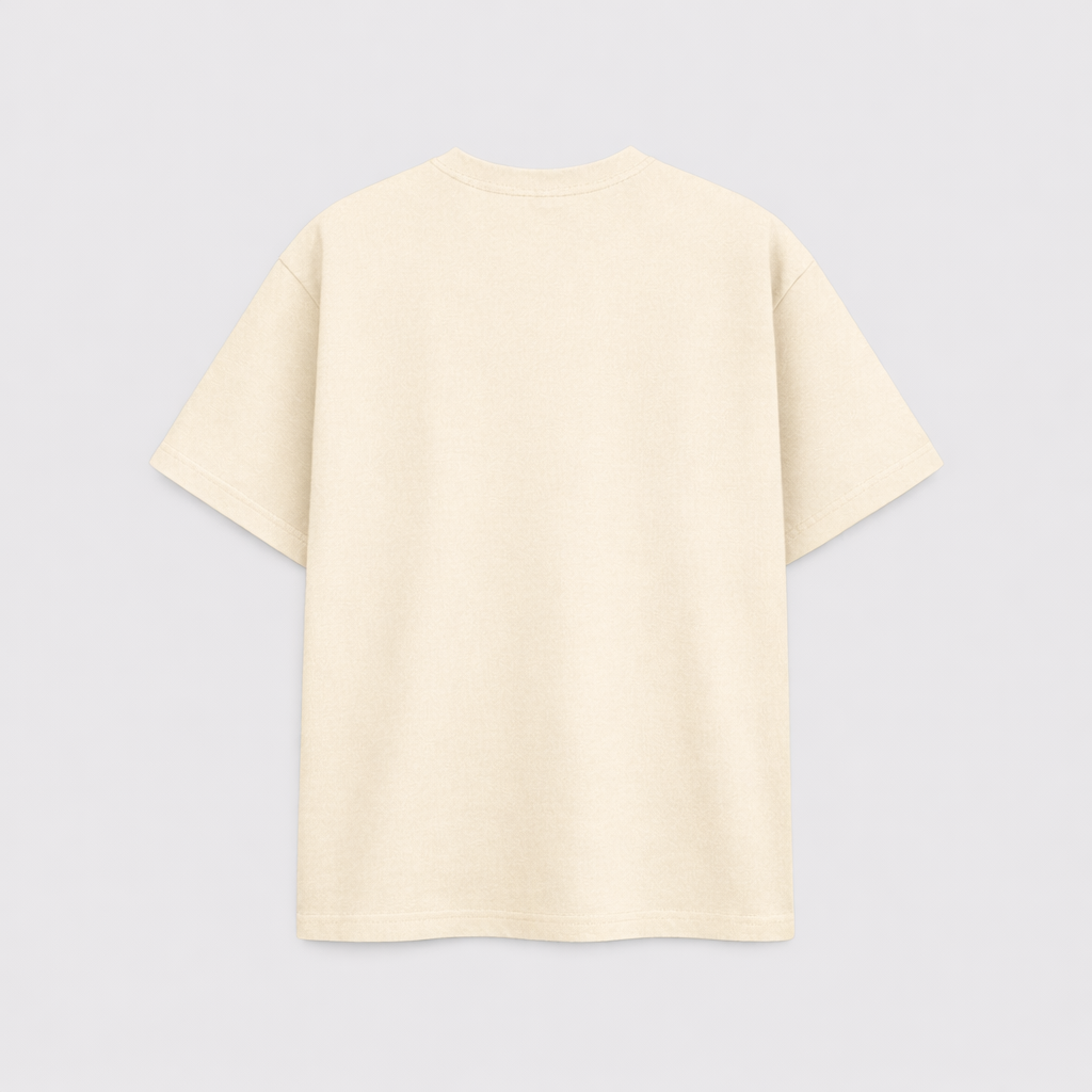 Club Essential Box Tee - Cream/Black