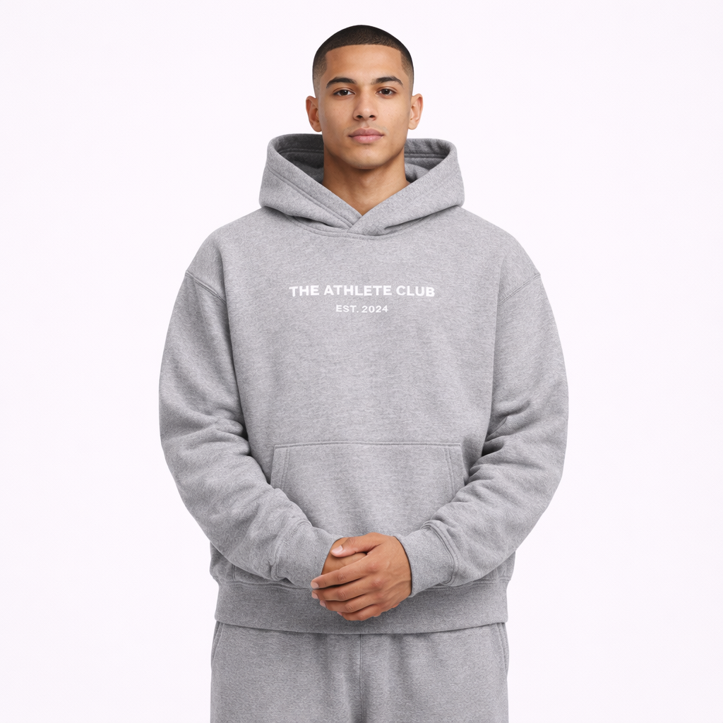 Club Essential Hoodie - Grey/White