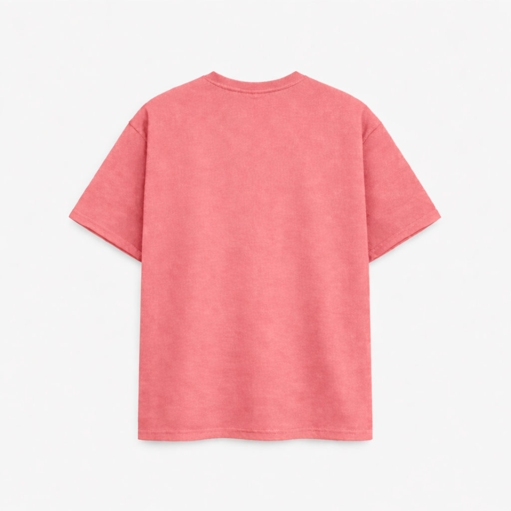 Club Essential Box Tee - Washed Pink/White