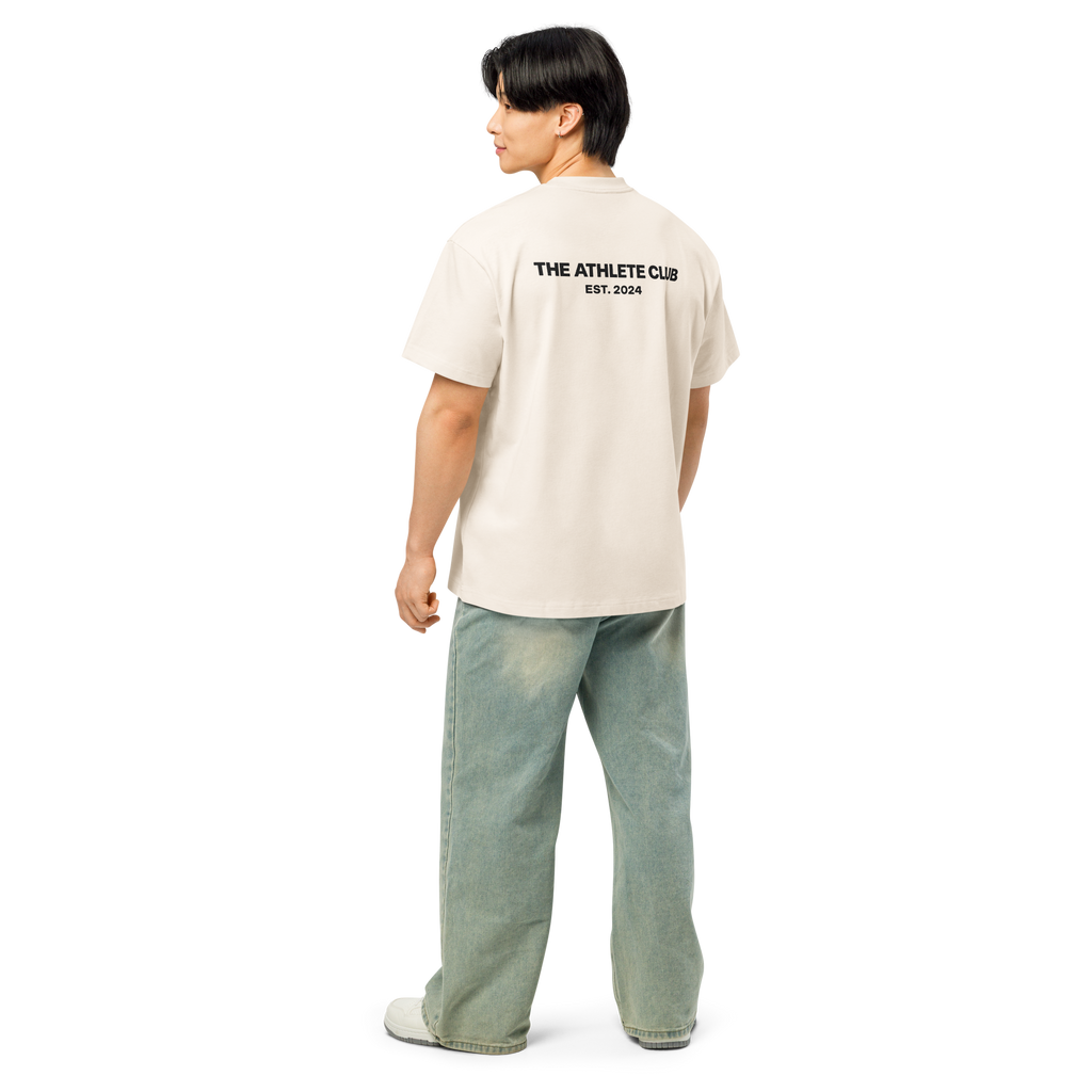 Club Heavyweight Box Tee - Cream/Black
