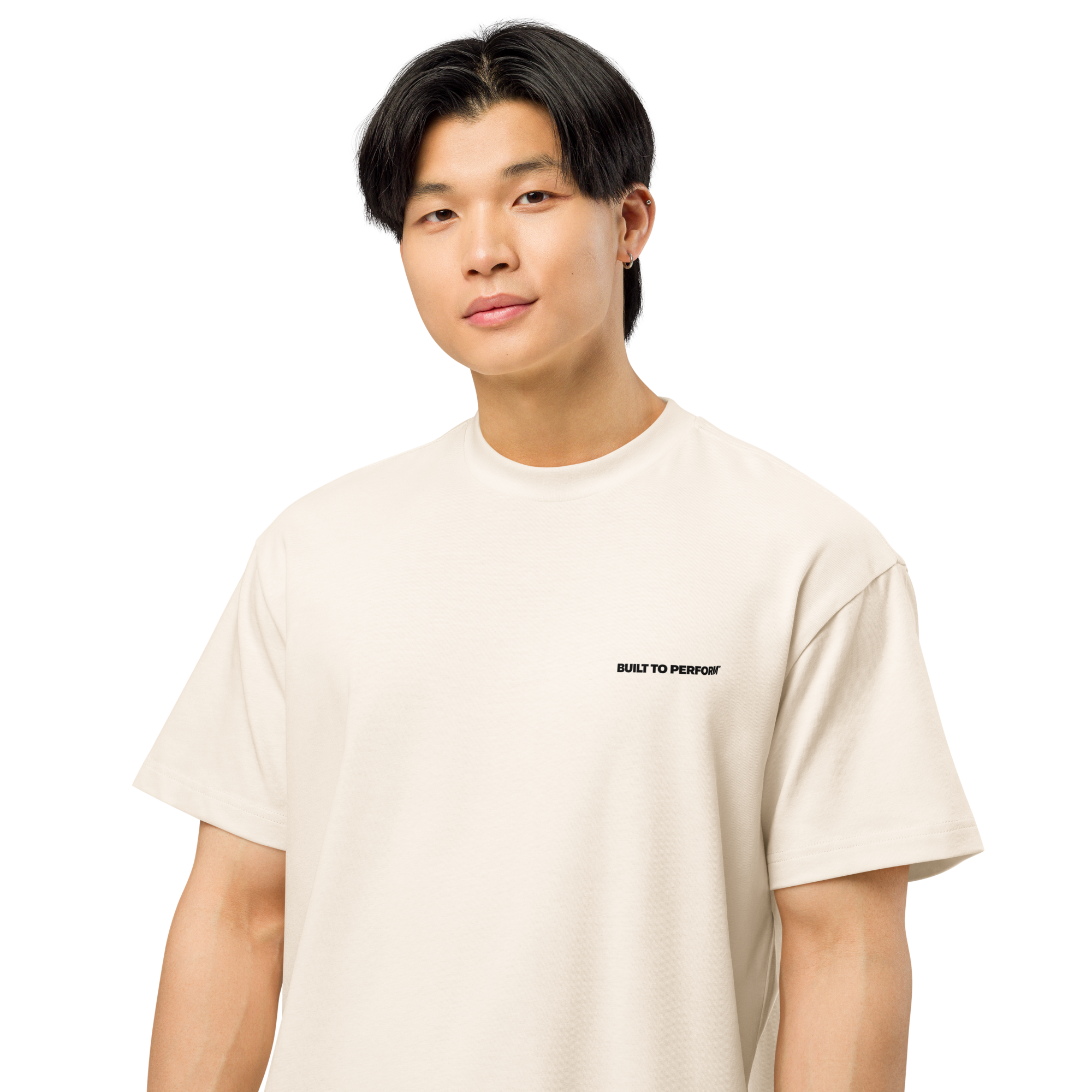 Club Heavyweight Box Tee - Cream/Black