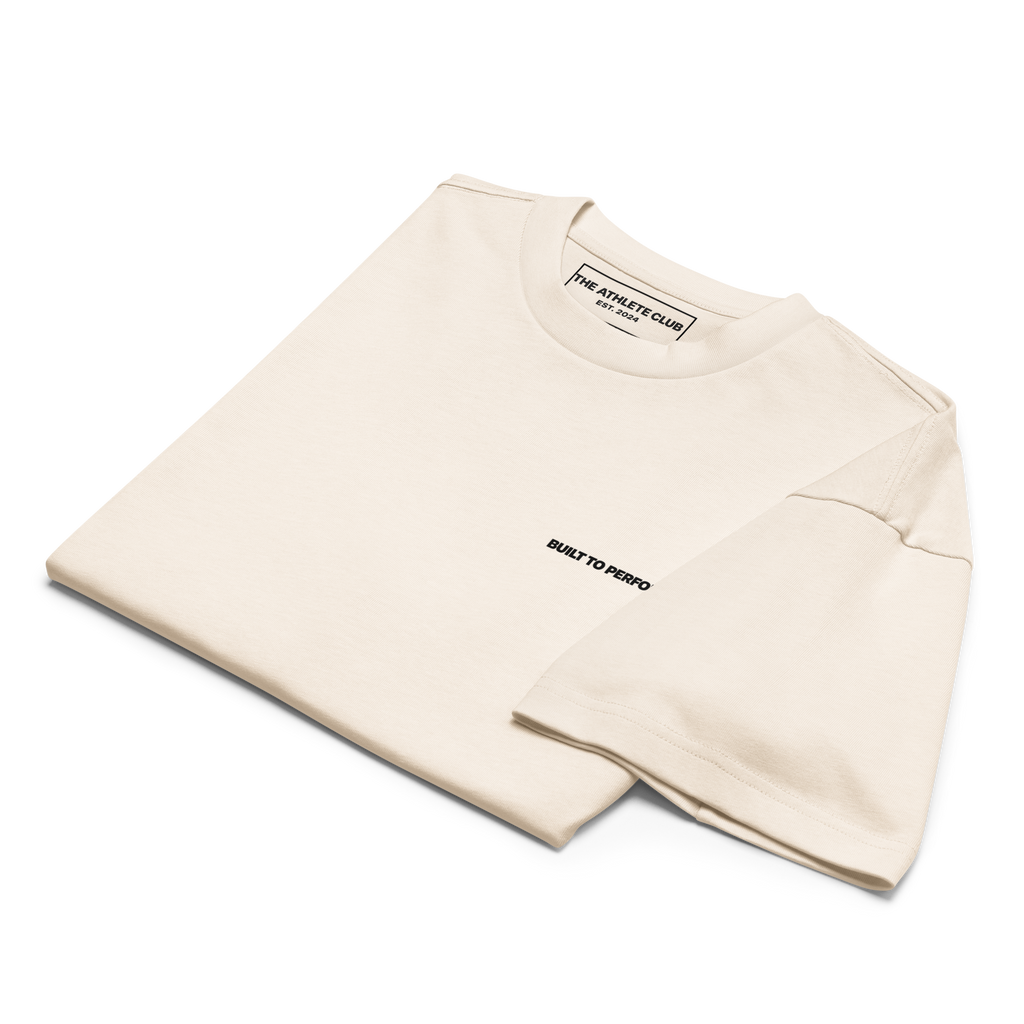 Club Heavyweight Box Tee - Cream/Black