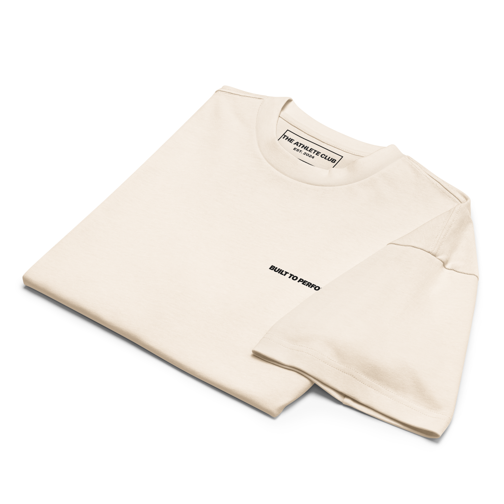 Club Heavyweight Box Tee - Cream/Black