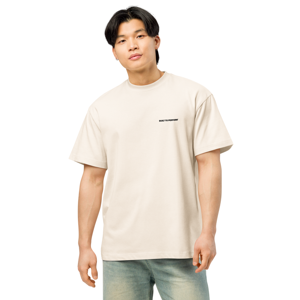 Club Heavyweight Box Tee - Cream/Black