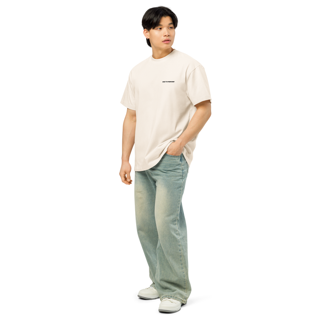 Club Heavyweight Box Tee - Cream/Black