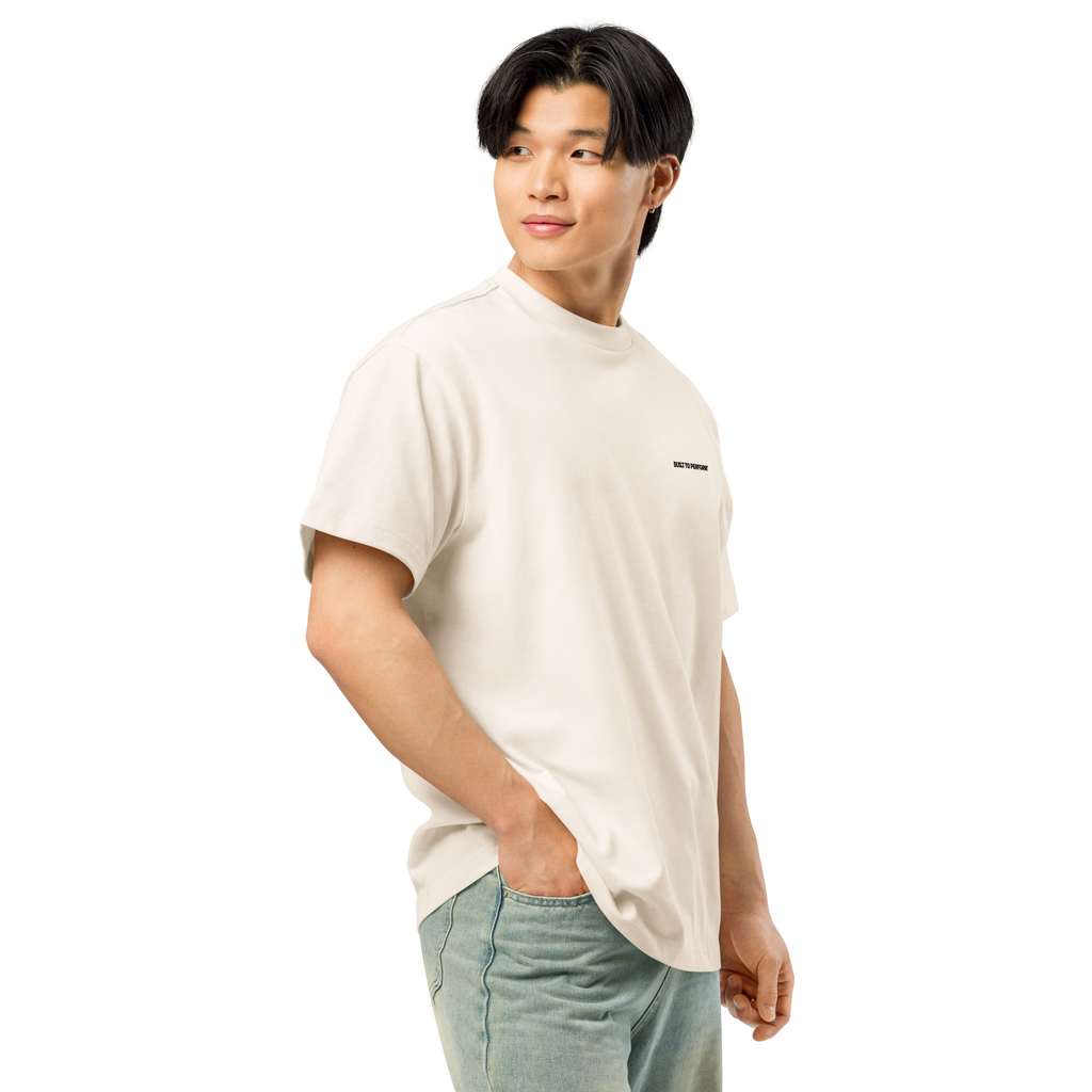 Club Heavyweight Box Tee - Cream/Black